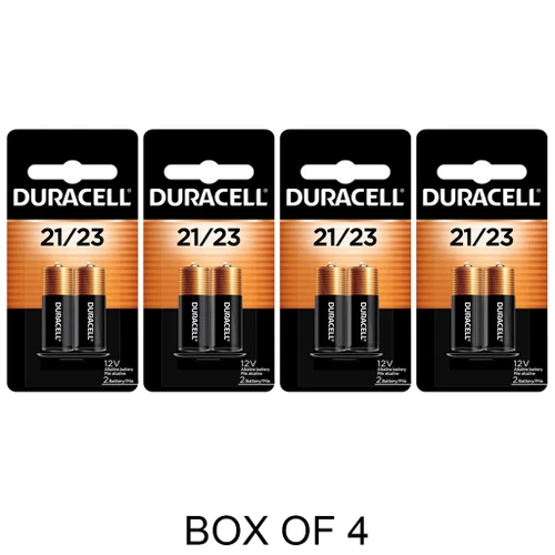 Duracell 8-pack 21/23 12V alkaline batteries in retail packaging