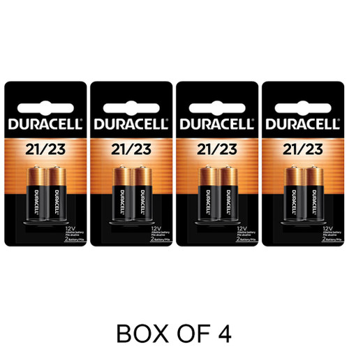 8-pack Duracell 21/23 12V alkaline batteries in retail packaging