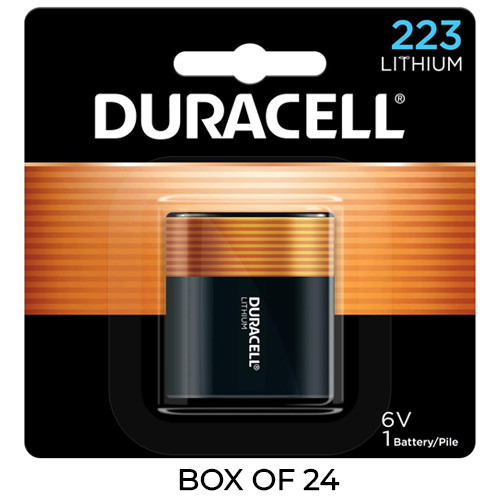 Duracell Ultra DL223 6 Volt Photo Lithium Batteries (Box of 24)