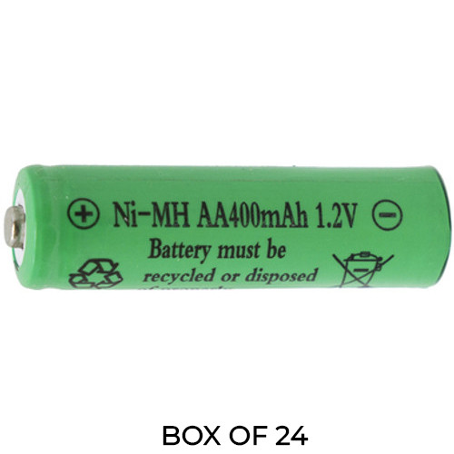 Power Portable AA NiMH 400mAh rechargeable batteries 24-pack