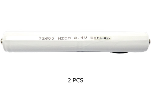 Welch Allyn 72600 replacement medical batteries shown next to Pocket Scope