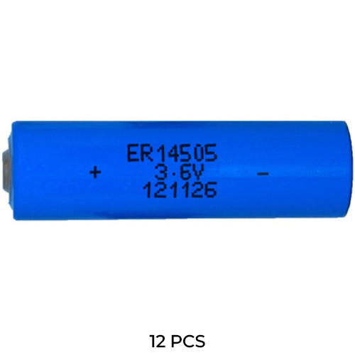 Power Portable ER14505 AA 3.6V lithium batteries 12-pack front view