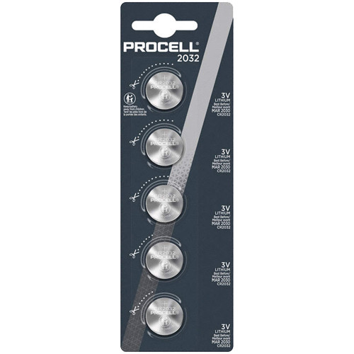 5-Pack Procell CR2032 Coin Cell Lithium Batteries Wholesale & direct to consumer