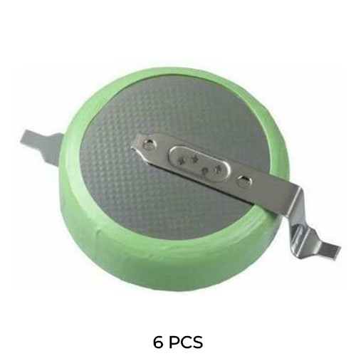 Panasonic BR1632A/FAN 3V lithium coin cell battery 6-pack with tabs