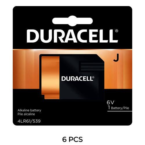 6-Pack Duracell J-TYPE / 4LR61 6 Volt Batteries