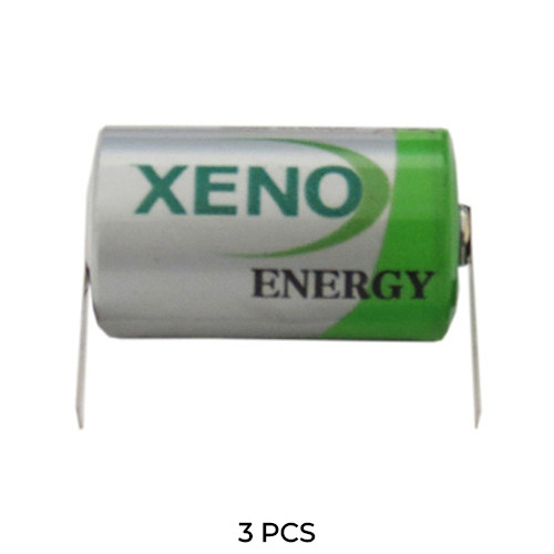 3-Pack Xeno XL-050F 3.6V 1/2 AA 1.2Ah Lithium Batteries with Tabs