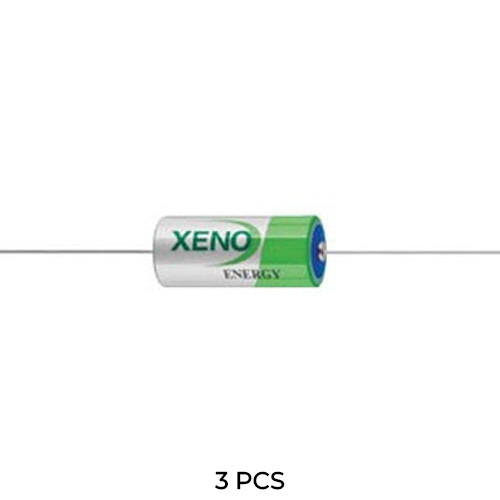 3-Pack Xeno XL-055F 3.6V 2/3 AA 1.65Ah Lithium Batteries with Axial Leads