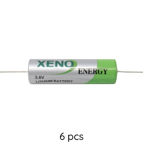Xeno XL-060F battery terminals and label details