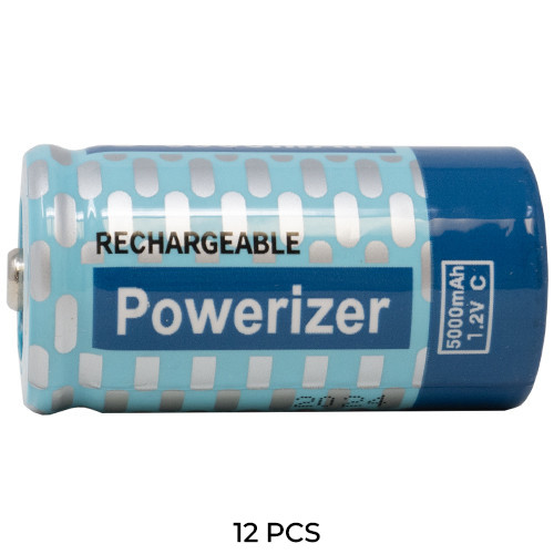 12-Pack C Powerizer 5000mAh NiMH Batteries