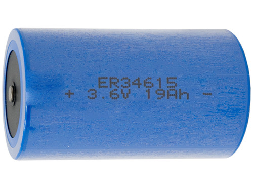 3.6 Volt D 19000 mAh (ER34615) Primary Lithium Battery (Small button)