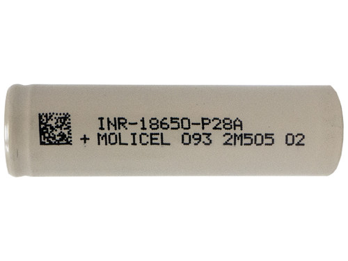 Molicel P28A 18650 3.6 Volt Lithium Ion Battery (2800mAh)