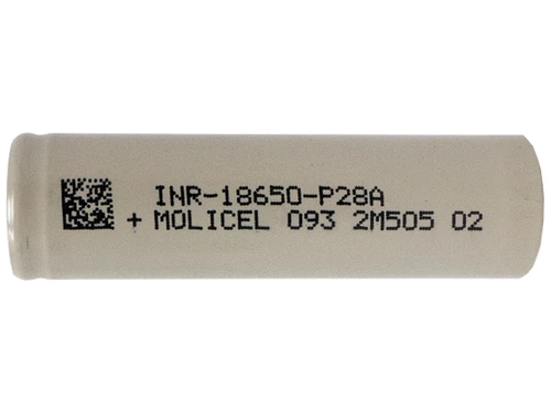 Molicel P28A 18650 3.6V lithium ion battery flat top