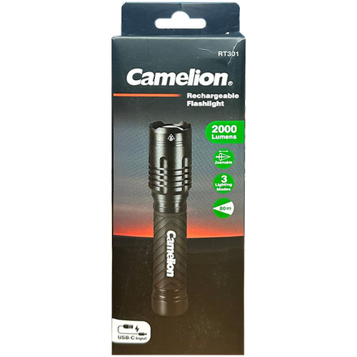 Camelion RT301 34W COB Rechargeable Flashlight (2000LM)