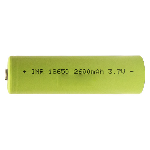Side angle of Lishen 18650 Li-Ion rechargeable battery