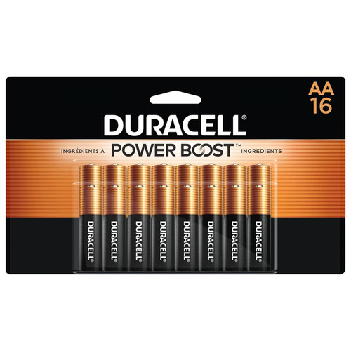 AA Duracell Coppertop Powerboost Alkaline (MN1500) Battery - (16 Pack)