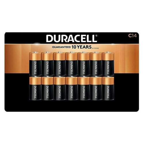 Duracell Coppertop C Alkaline MN1400 batteries 14 pack box