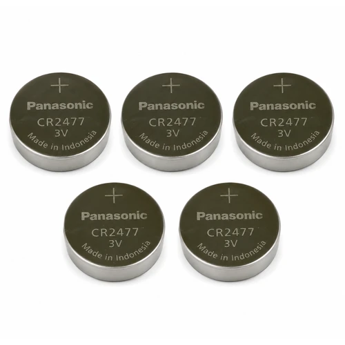 5-Pack Panasonic CR2477bn  3 Volt Lithium Coin Cell Battery