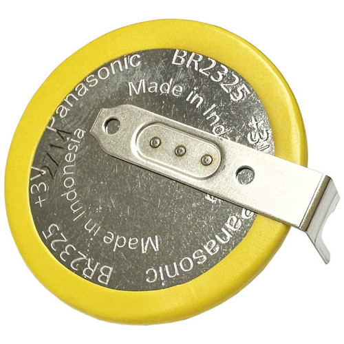 5-Pack Panasonic BR-2325/HCN 3V Lithium Battery W/ 2 Pins