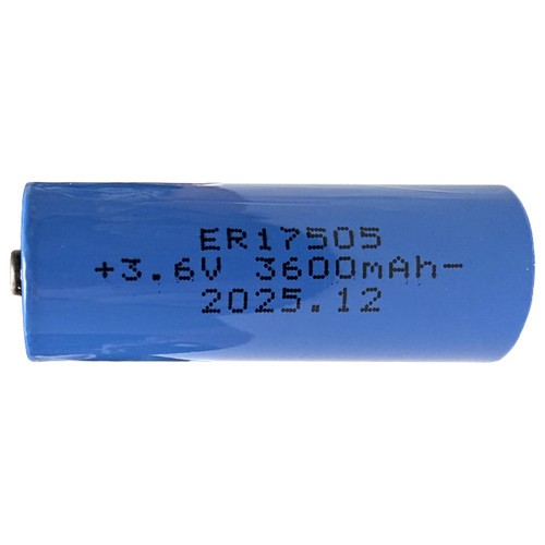 Power Portable ER17505 battery in blue sleeve side profile