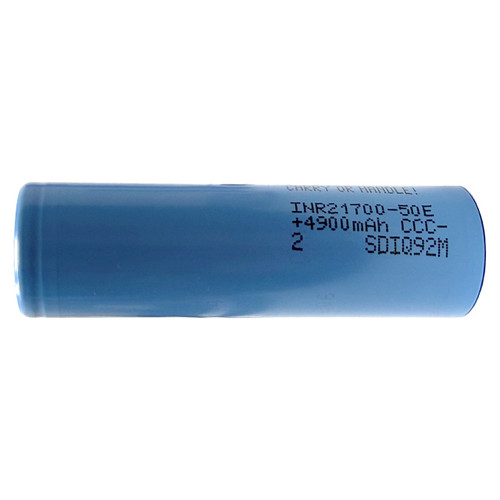 Samsung INR21700 50E 3.6V 5000mAh Li-ion battery front view