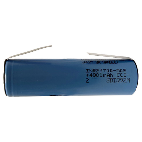 Samsung INR21700 50E 3.6V 5000mAh Li-ion Battery with tabs