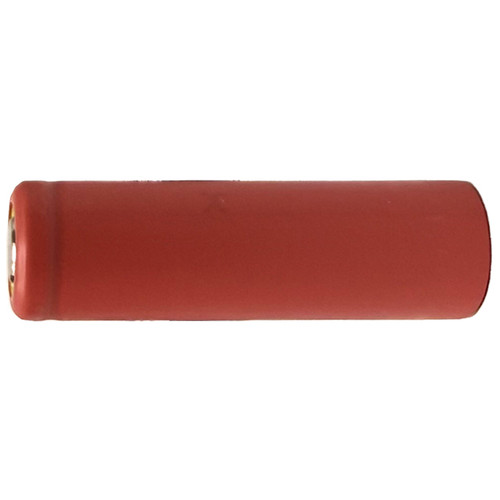 Sanyo 14500 AA 840mAh Li-Ion battery flat top front view
