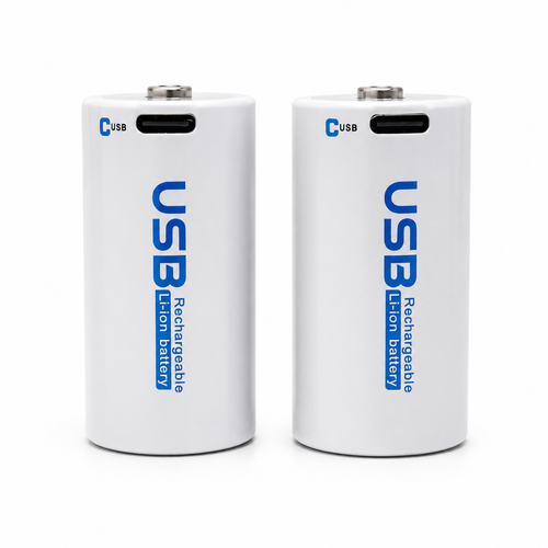 USB C 1.5V 5550mWh Li-ion Rechargeable Battery front view