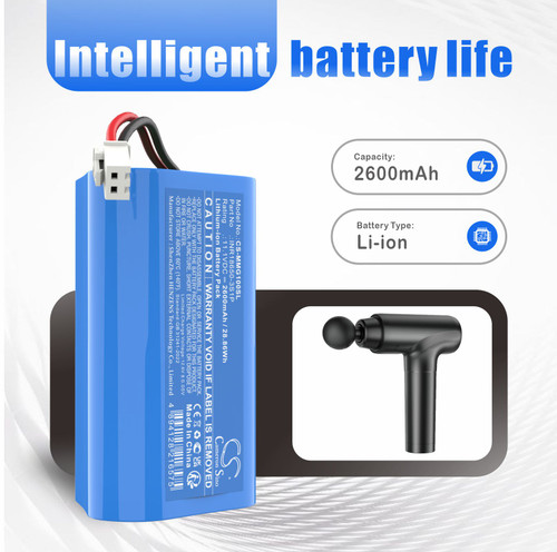 Replacement Battery for Muscle Massage Gun, Lithium-ion 2600mAh