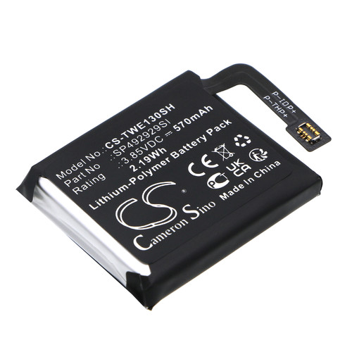 570mAh Battery for Ticwatch Pro 3, SP492929SI, Pro 3 GPS, Pro 3 Ultra, WH11013