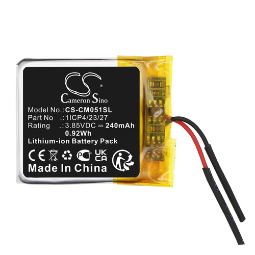 240 mAh for Custom Battery Pack 1ICP4/23/27
