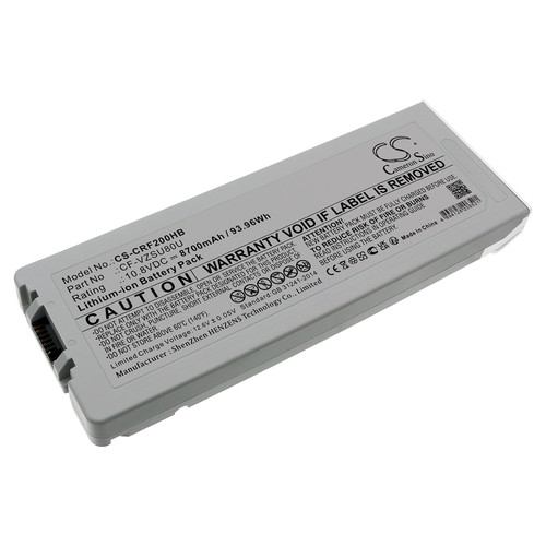 Replaces battery for Panasonic CF-VZSU80U, CF-VZSU82U, CF-VZSU83U, Toughbook CF-C2, Lithium-ion 8700mAh