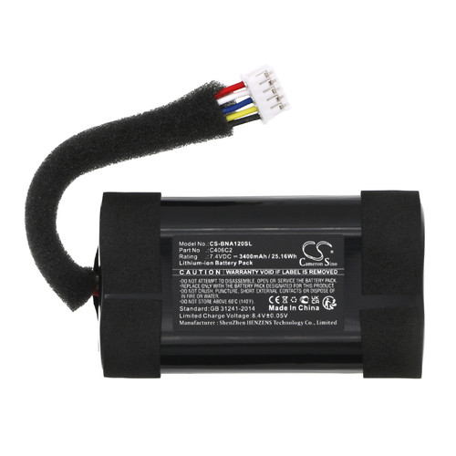 3400mAh battery for Bang & Olufsen BeoPlay A1 2nd Gen, C406C2