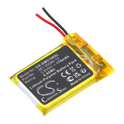 170 mAh for Garmin 361-00086-12