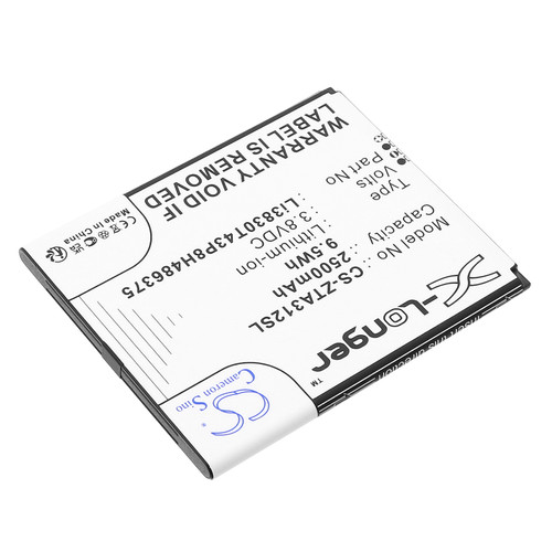 2500 mAh for ZTE Li3830T43P8H486375