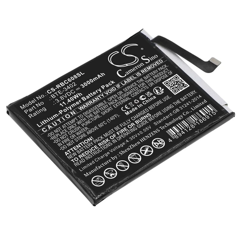 3000mAh Replacement Battery for Orbic Fun, JOY, Q10 4G, RC608L, RC609L, Treswave Sense TW102, BTE-3402