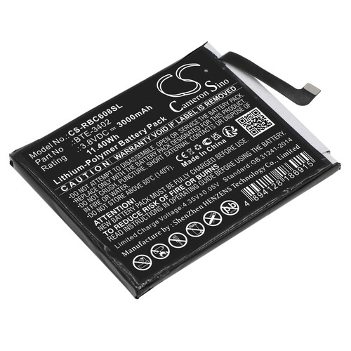 3000mAh Replacement Battery for Orbic Fun, JOY, Q10 4G, RC608L, RC609L, Treswave Sense TW102, BTE-3402