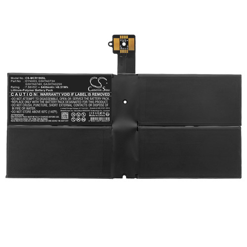 6400 mAh for Microsoft DYNH03,G3HTA073H,G3HTA074H,GA3HTA025H
