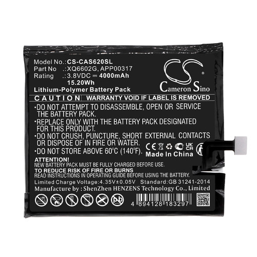 4000mAh Battery for CAT S62, XQ6602G