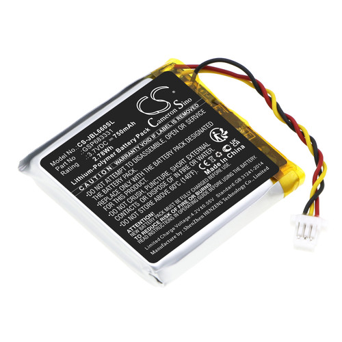 750mAh Replacement Battery for JBL Live660NC 660 wireless headset