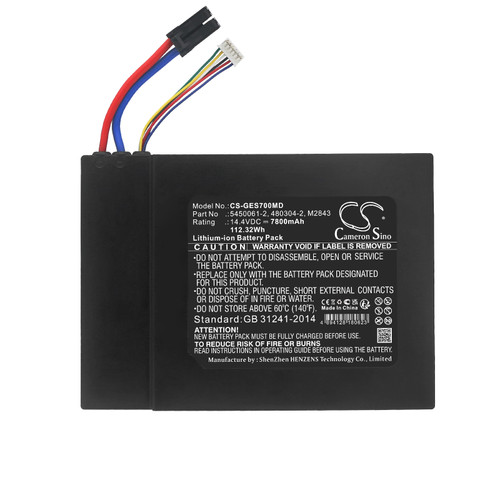 7800 mAh for GE M2843,480304-2,U80304-2,5450061-2