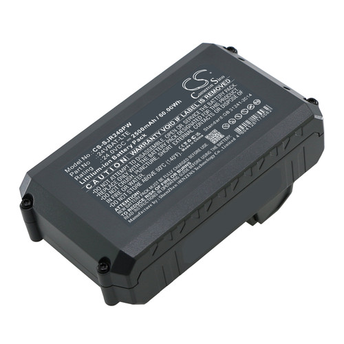 2500 mAh for Snow Joe 24VBAT-LTE