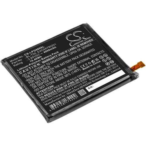 4000 mAh for LG BL-T50,EAC64790201