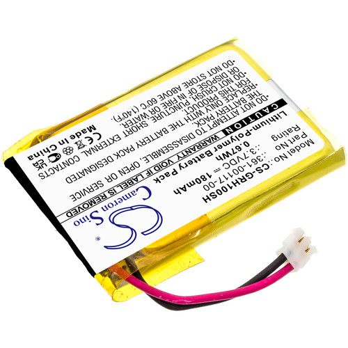180mAh Battery for Garmin Approach S10, Approach S20, Forerunner 35, 361-00117-00
