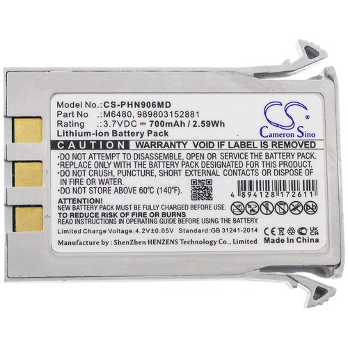 700 mAh for Philips M6480,989803152881