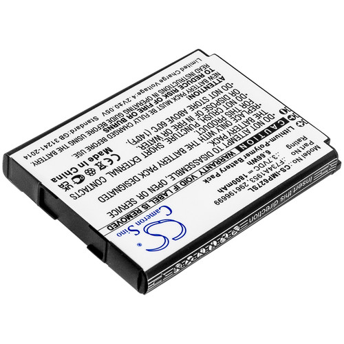 Replacement Battery for Ingenico IMP627, IMP657, ISMP4, F734A1953, Li-Polymer 1800mAh