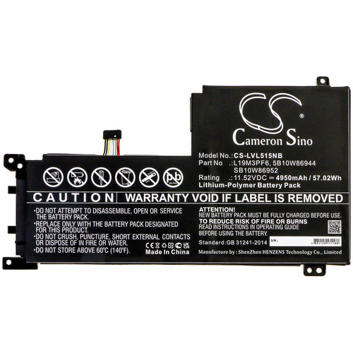 4950 mAh for Lenovo L19M3PF6,5B10W86944,SB10W86952