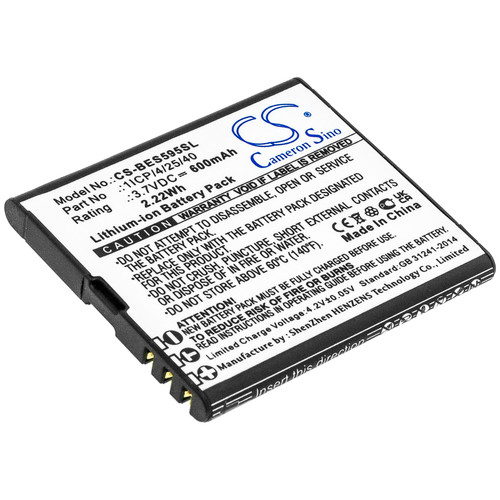 600mAh Replacement Battery for Bea-fon SL495, SL595, SL595 Plus, SL605