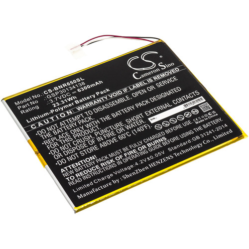 6300 mAh for Barnes & Noble GSP30134138