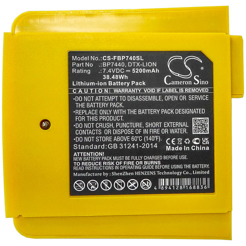 5200 mAh for Fluke BP7440,DTX-LION