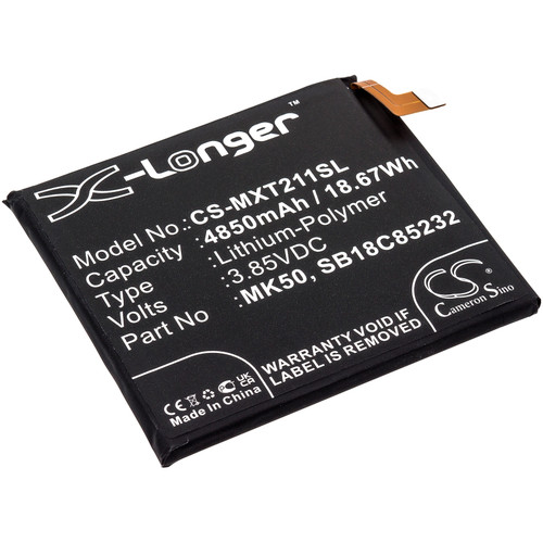 Replacement Battery for Motorola Moto G 5G 2021, Moto One 5G Ace, XT2113, MK50, Li-Polymer 4850mAh